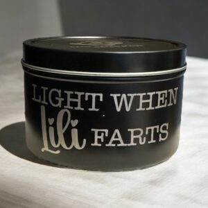 8 oz. Candle in a Black Metal Tin