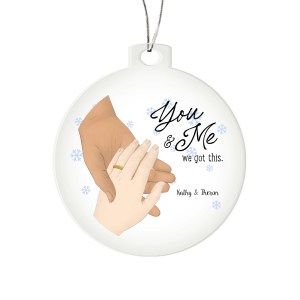 White Acrylic Ornament