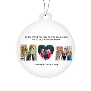Mom Photo Collage Ornament